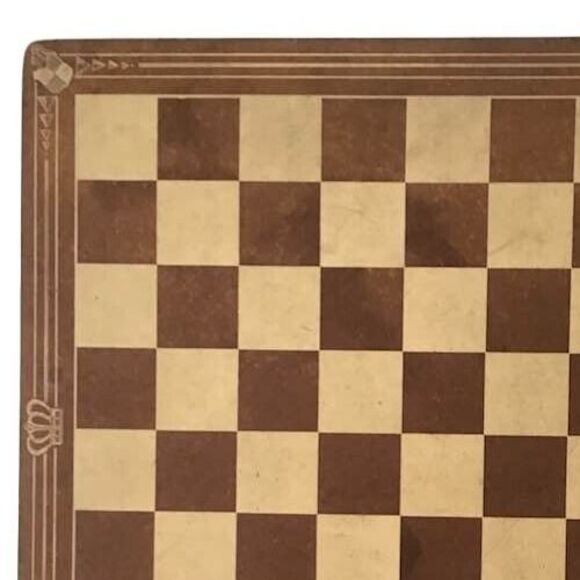 Lowe Backgammon Checkers Acey Ducey Game Board Replacement Vintage Brown Wood - Picture 6 of 7